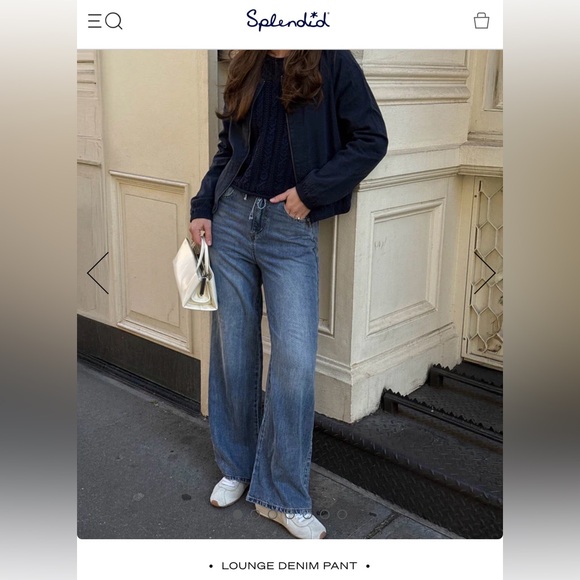 Splendid Lounge Denim Pant, Medium, New/Never Worn - Picture 2 of 5